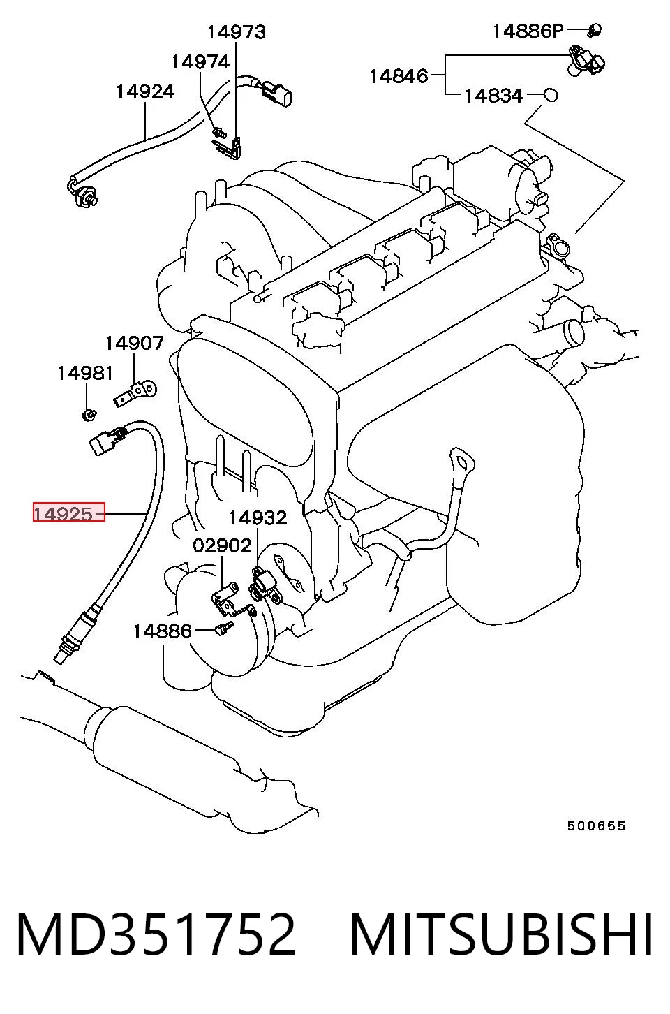 Sonda lambda, sensor de oxigênio Mitsubishi Space Star  DG0 ao melhor preço