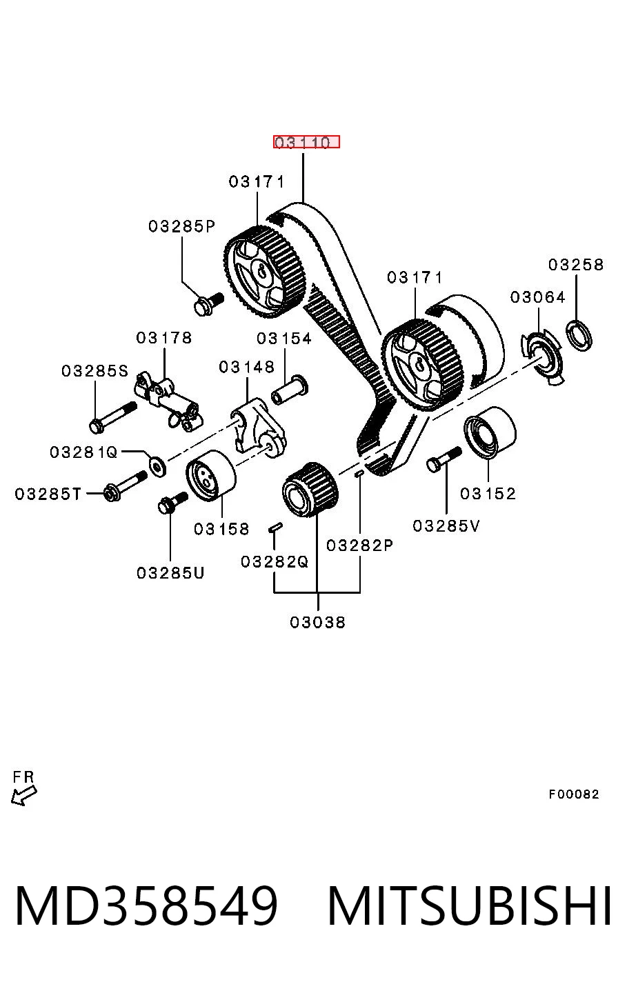 Compre 243123B000 Hyundai/Kia Correia do mecanismo de distribuição de gás