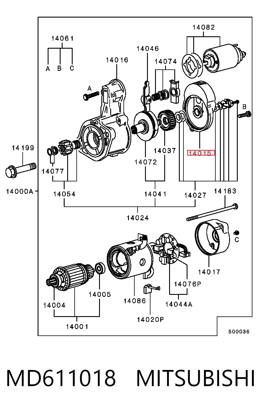 MD611018 Mitsubishi