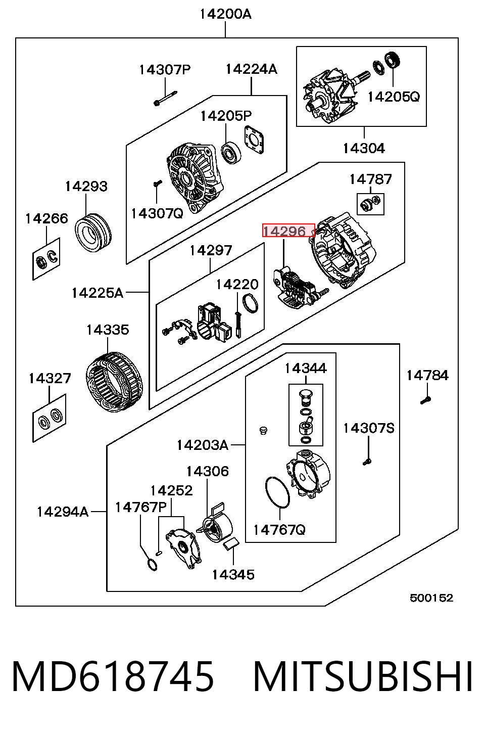 MD618745 Mitsubishi