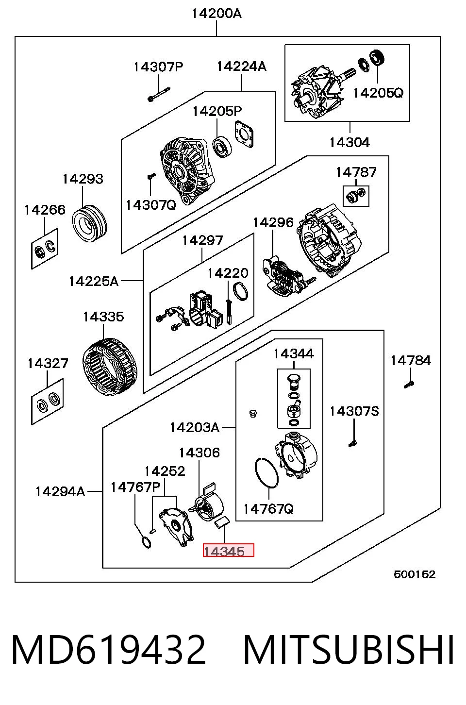 MD619432 Mitsubishi