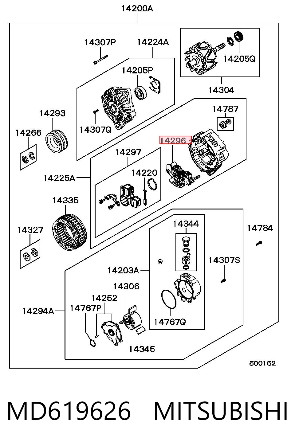 MD619626 Mitsubishi