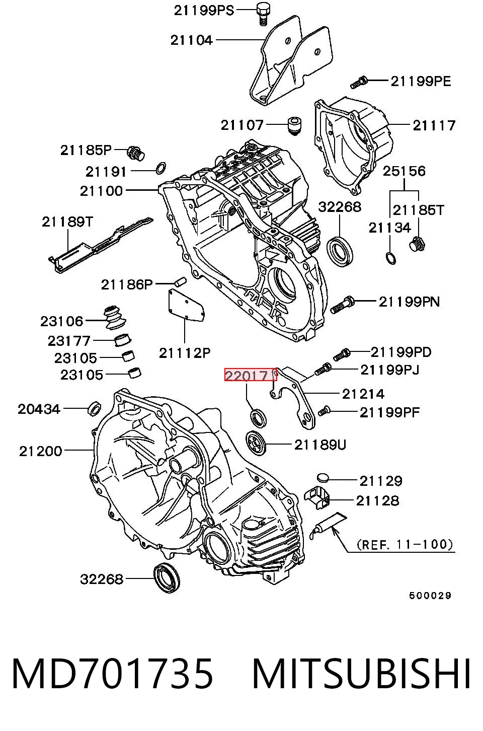 Bucim da árvore intermédia (de equilibração) de motor Payen NJ026