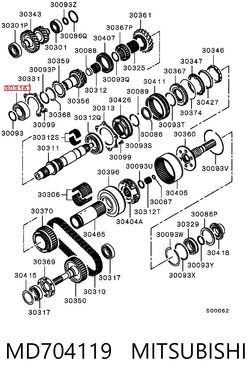 MD704119 Mitsubishi