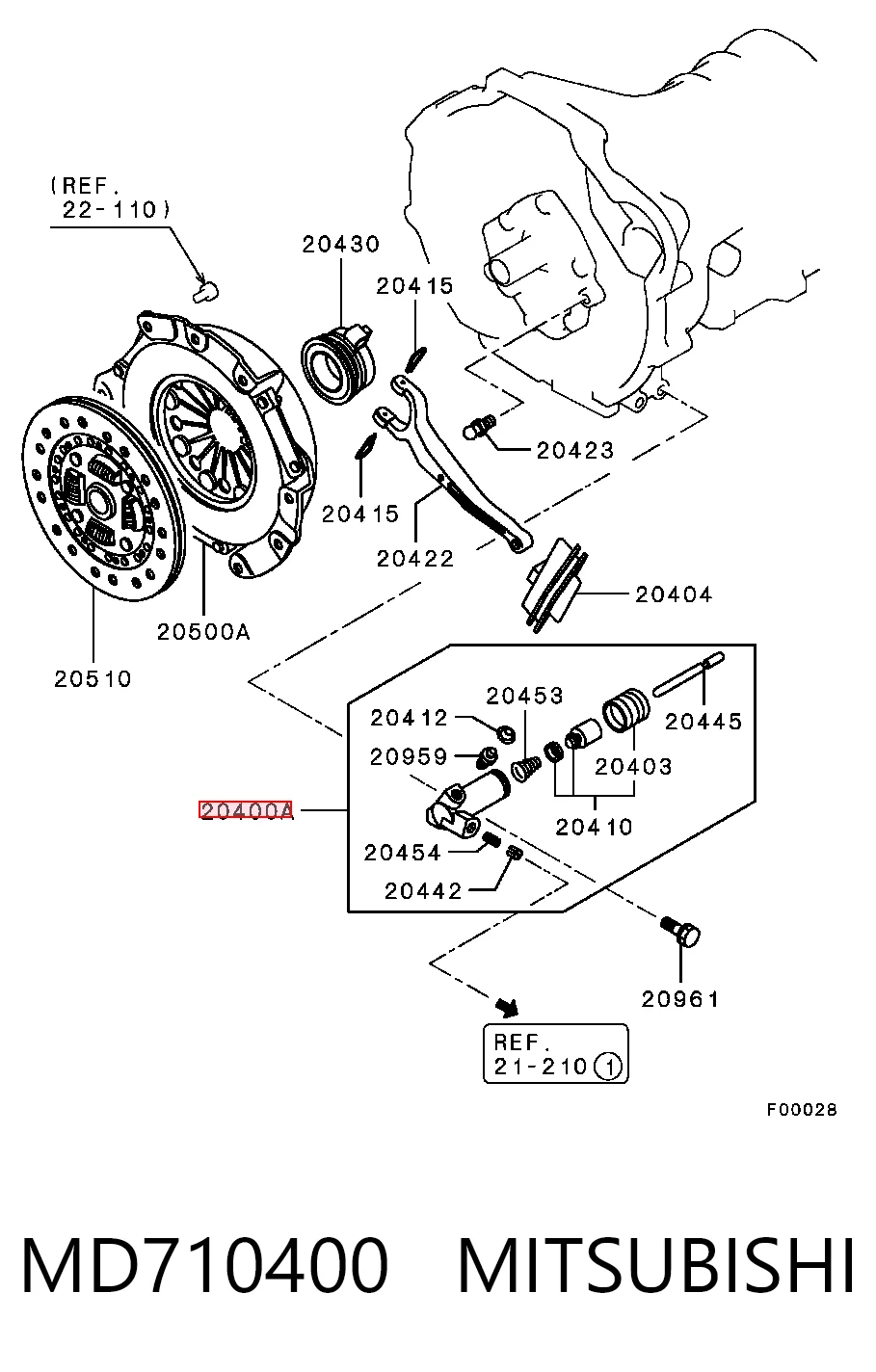 Cilindro de trabalho de embraiagem Hyundai/Kia MD712383 preço, a partir de 20,77 USD