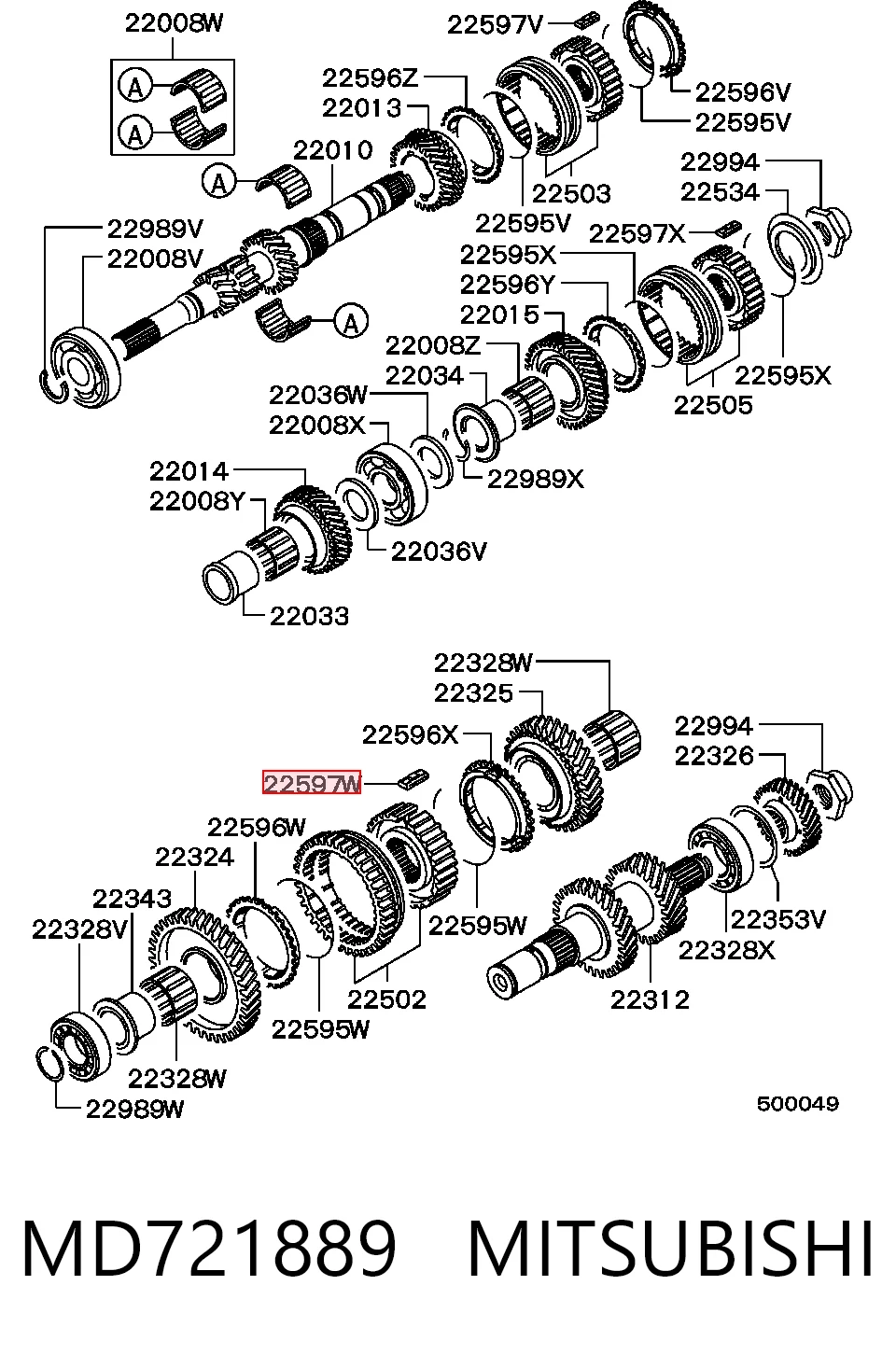 MD721889 Mitsubishi
