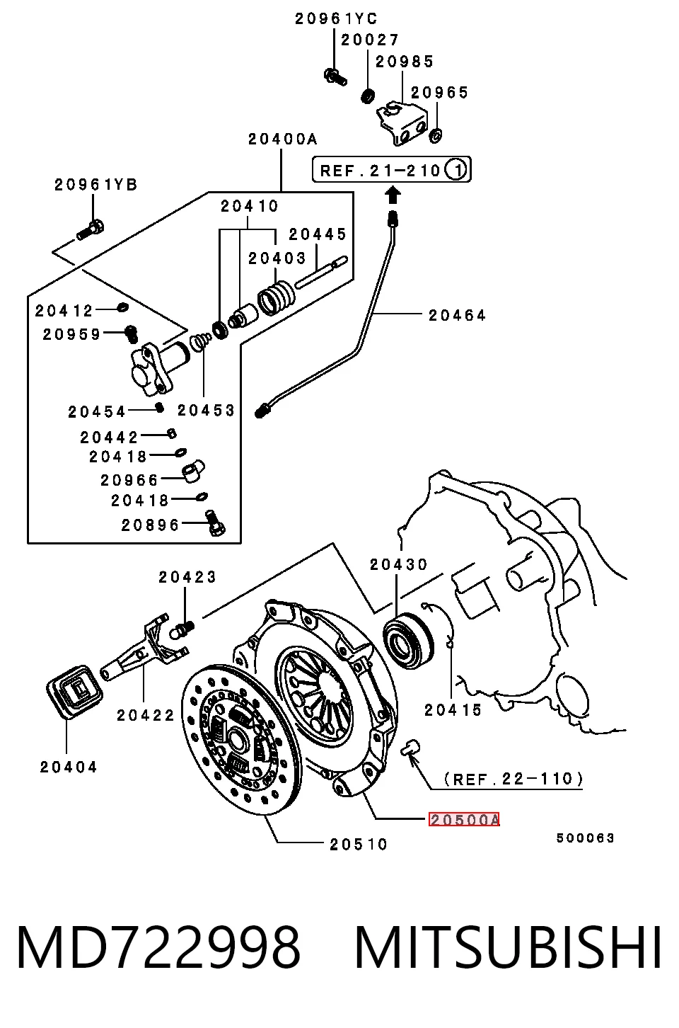 MD722998 Mitsubishi