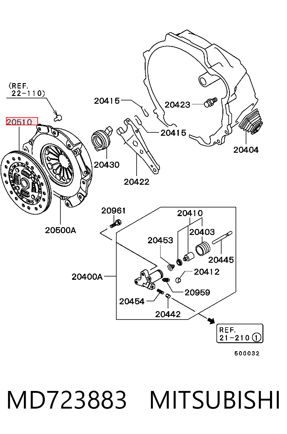 MD723883 Mitsubishi