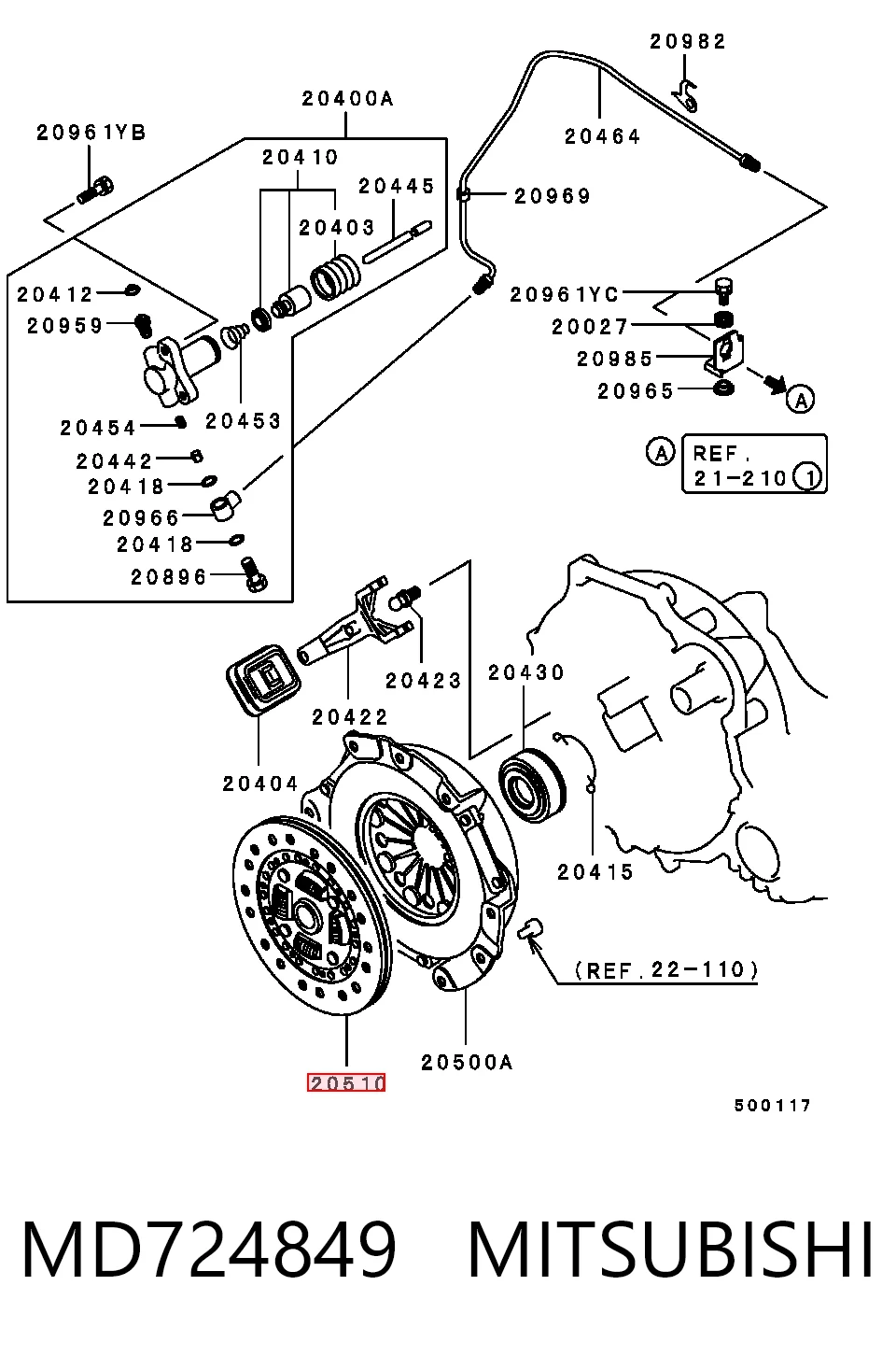 Disco de embraiagem para Mitsubishi Space Star  DG0