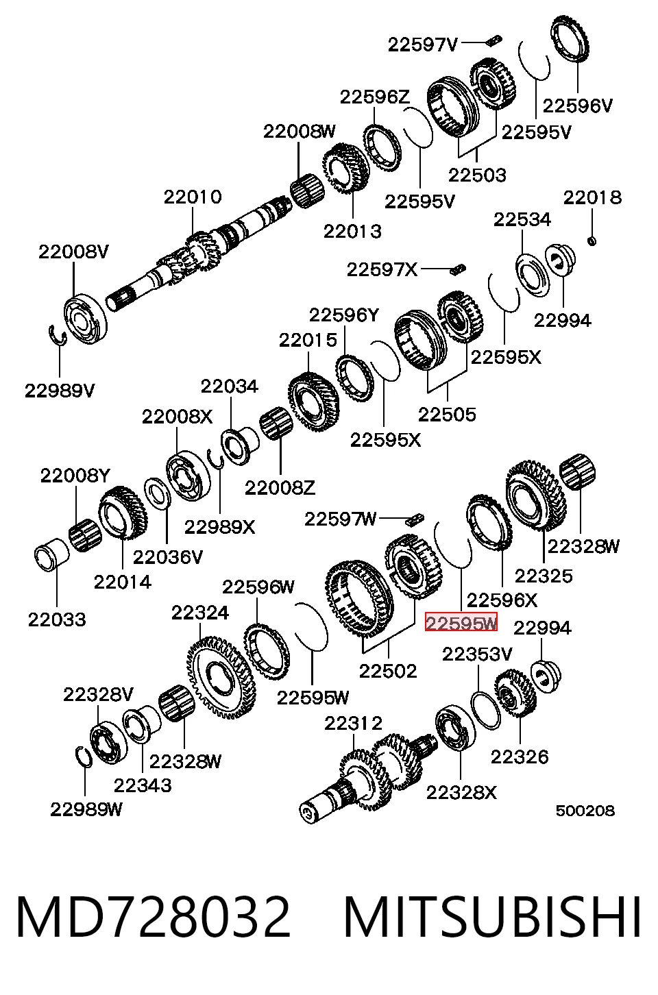 MD728032 Mitsubishi