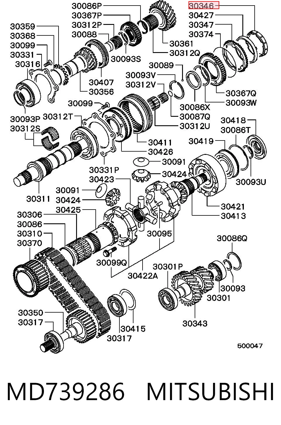MD739286 Mitsubishi