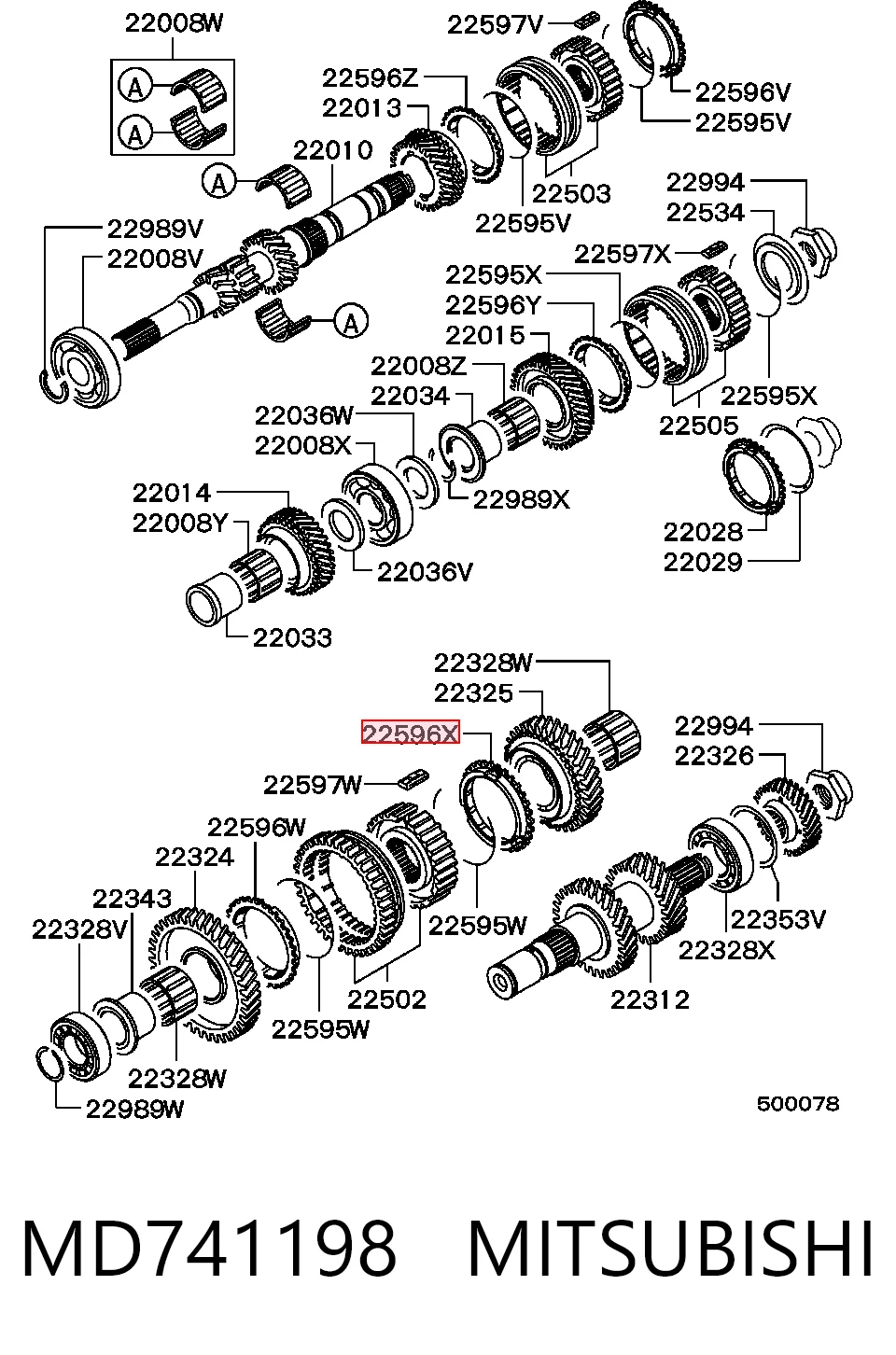 MD741198 Mitsubishi
