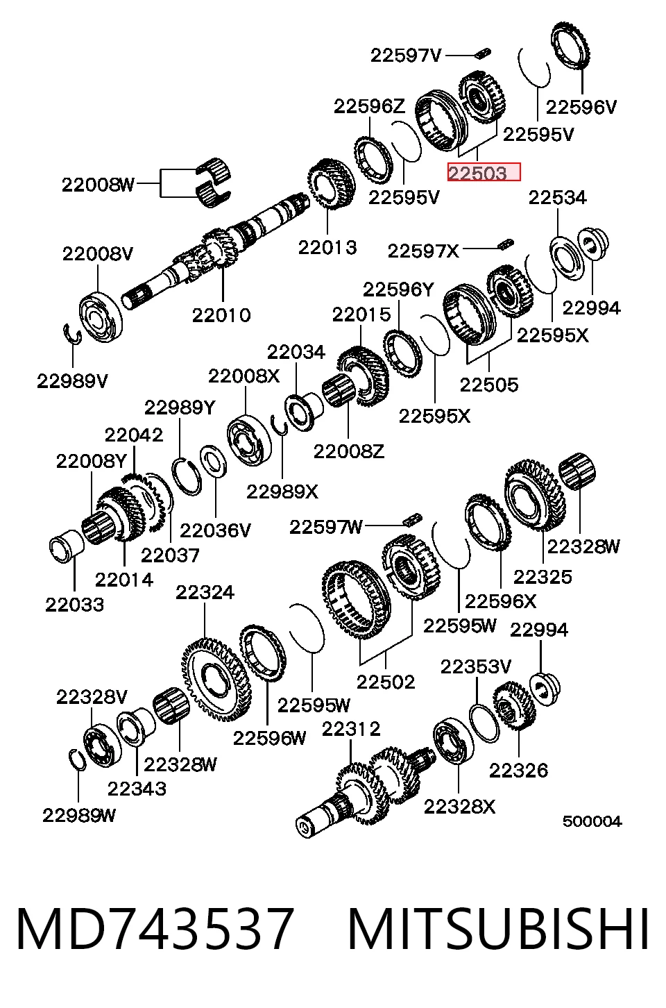 MD743537 Mitsubishi