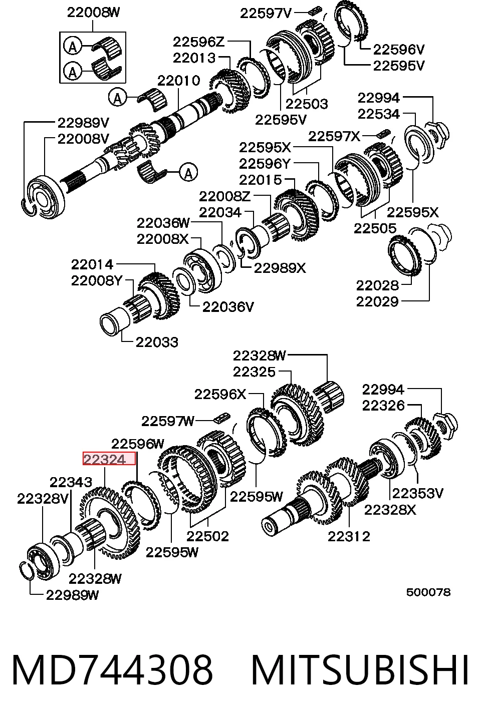 MD744308 Mitsubishi