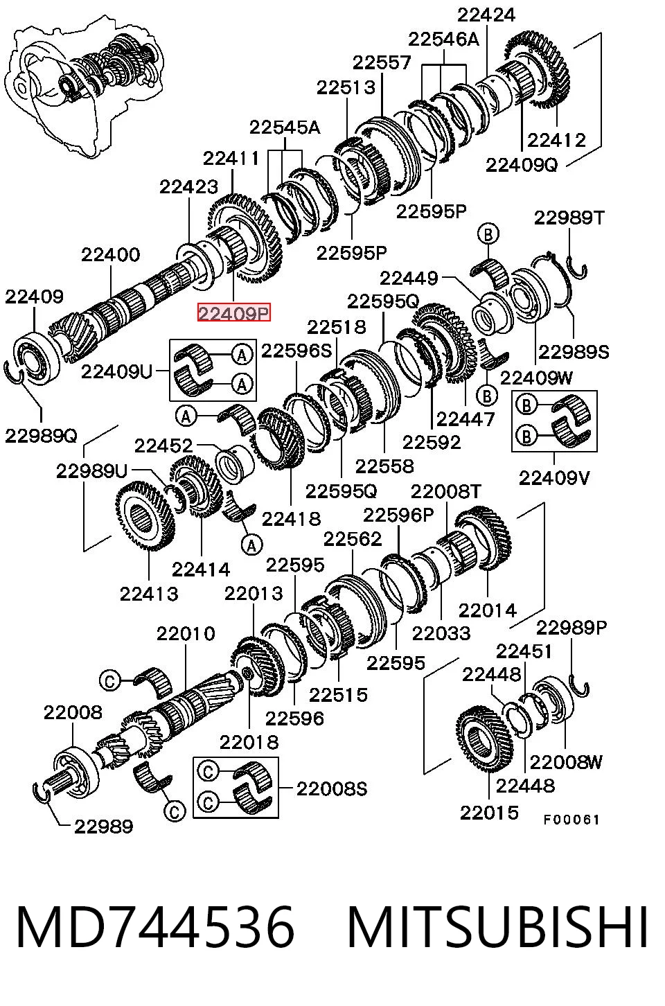 MD744536 Mitsubishi