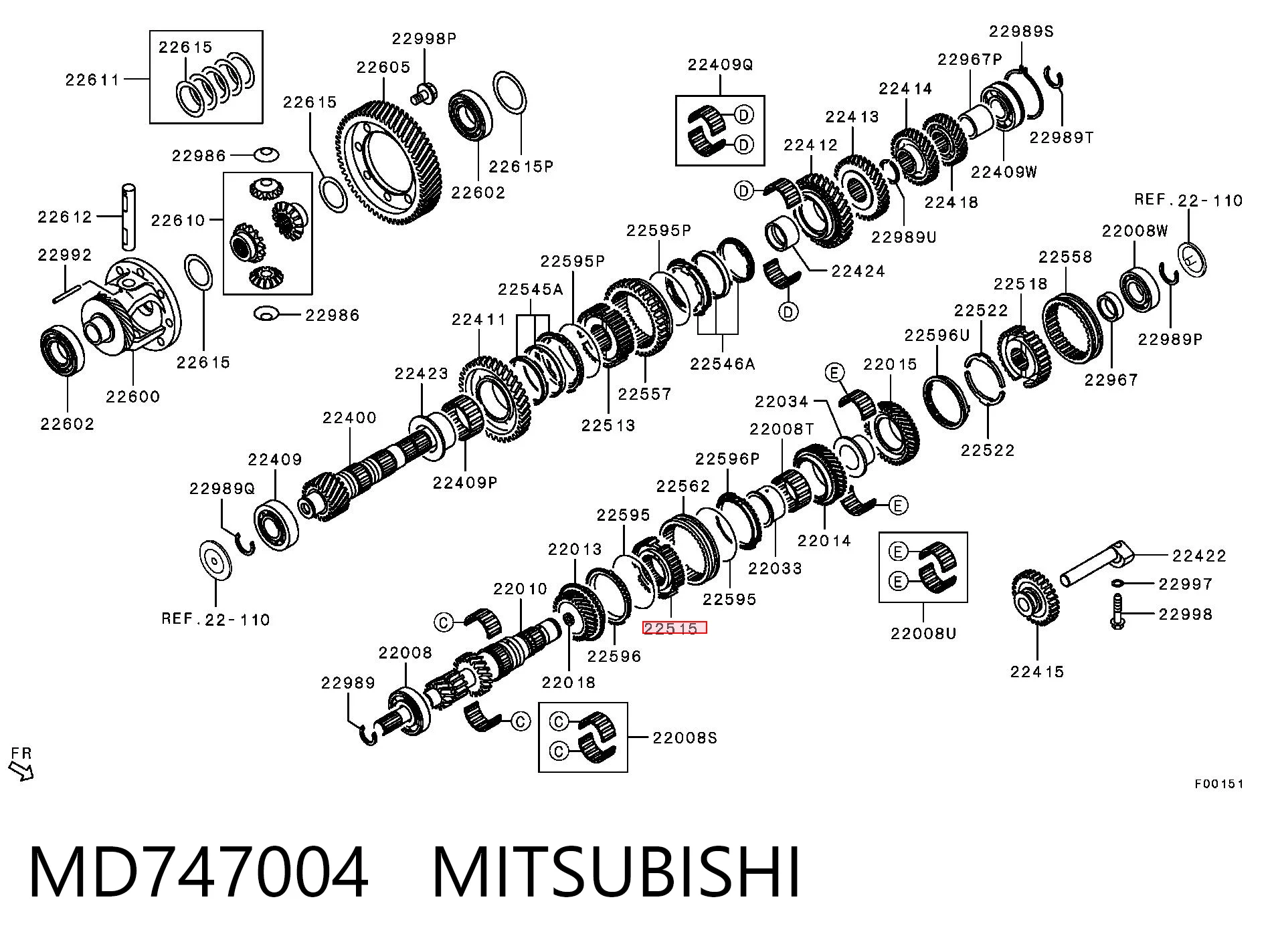 MD747004 Mitsubishi