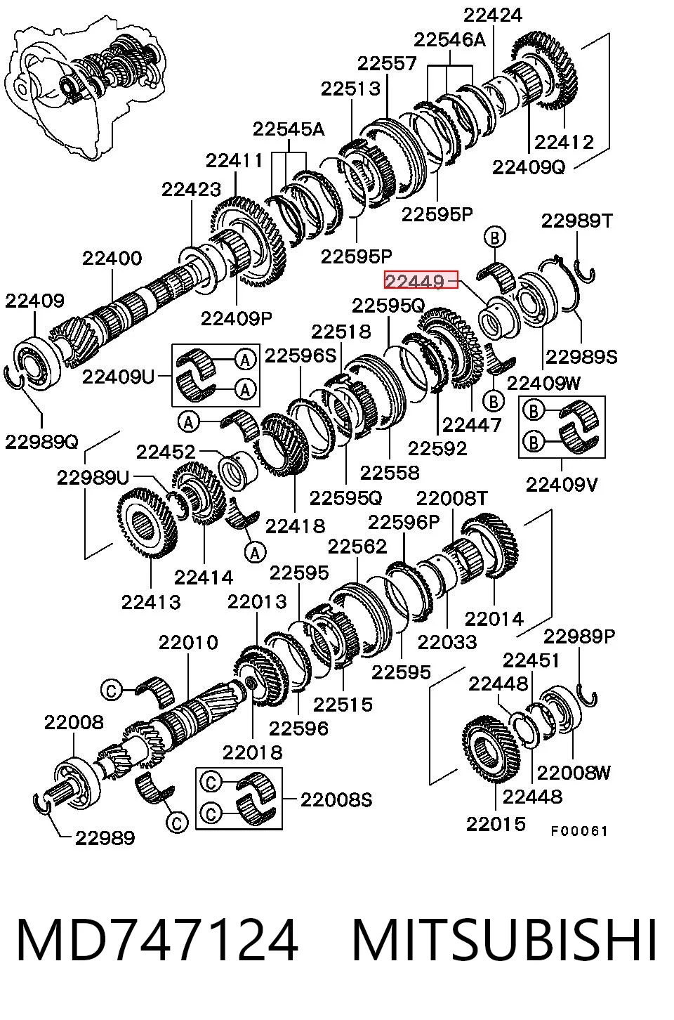 MD747124 Mitsubishi