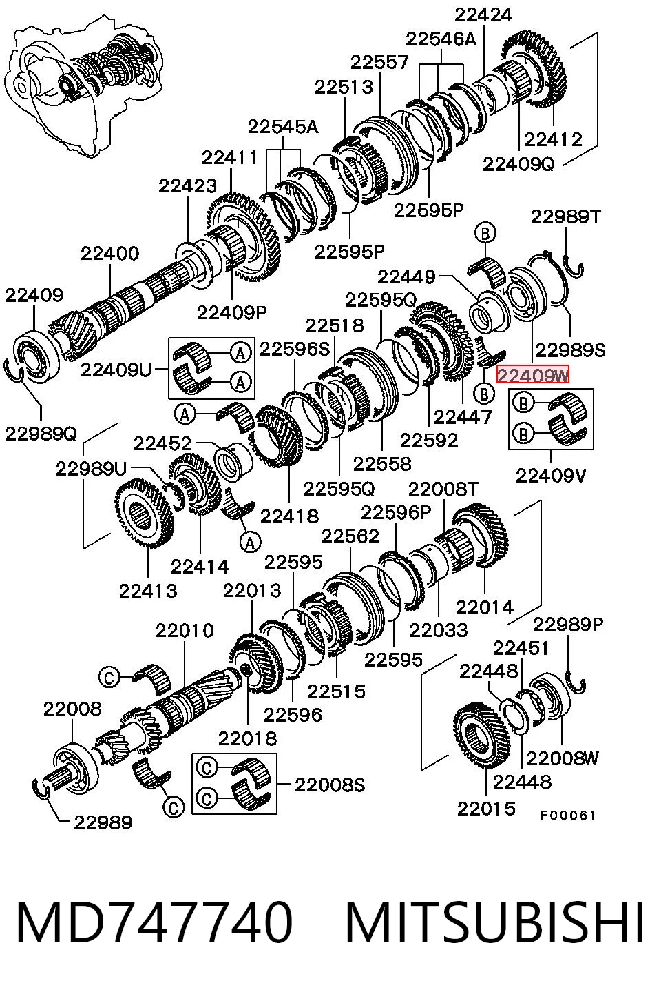 MD747740 Mitsubishi