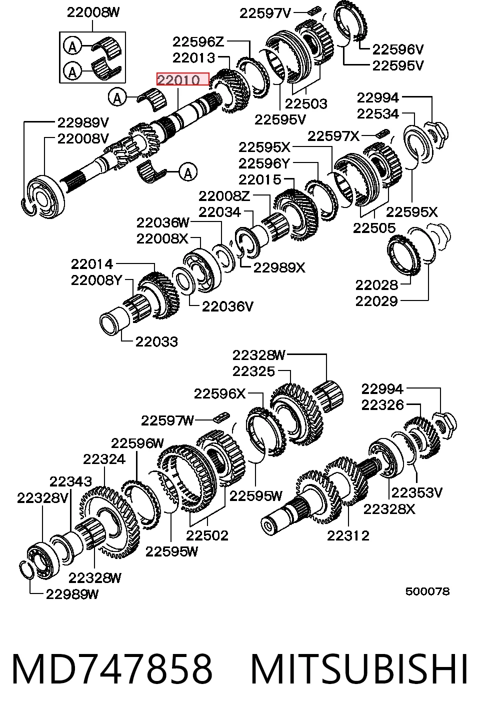 MD747858 Mitsubishi