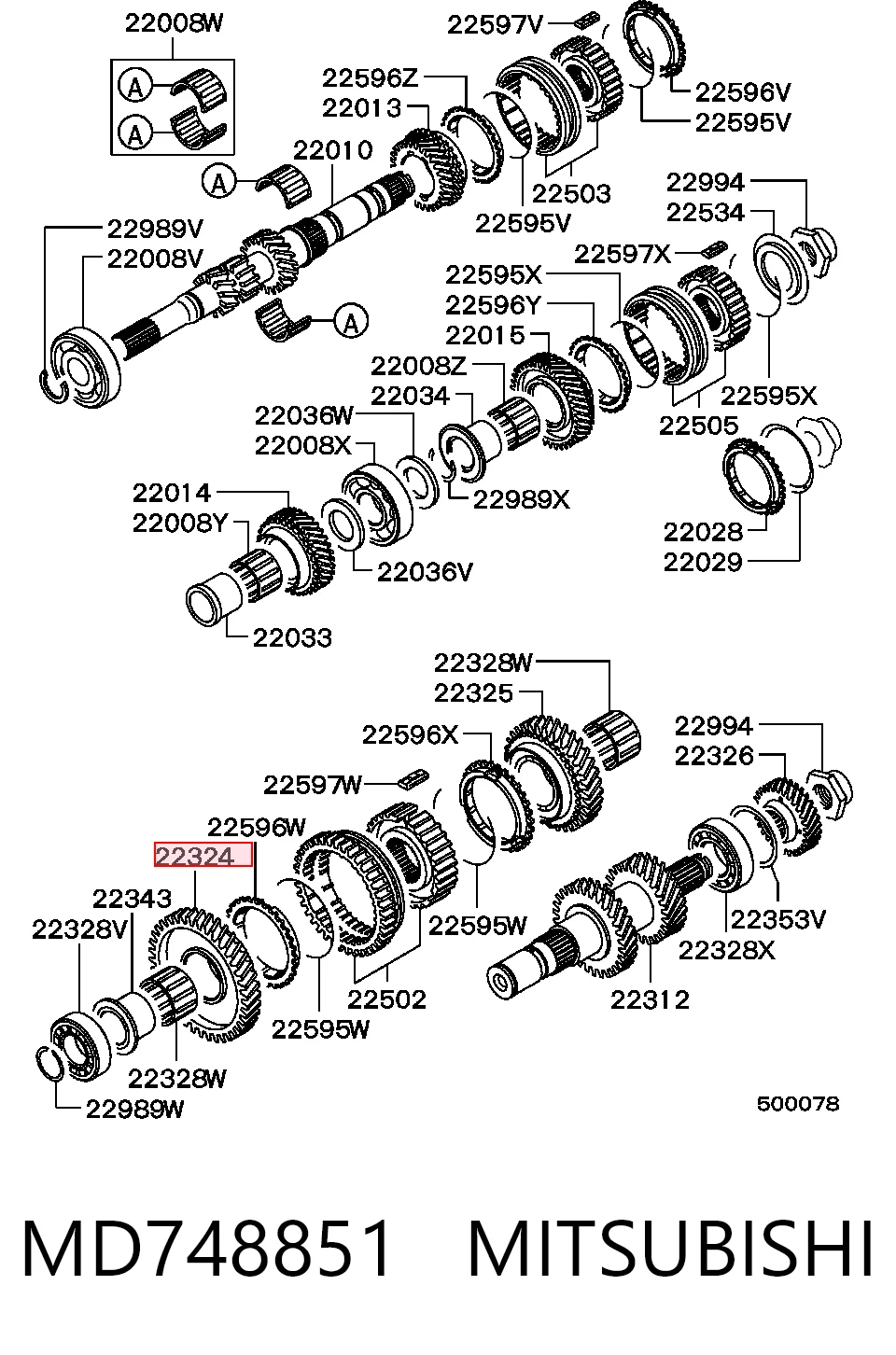 MD748851 Mitsubishi