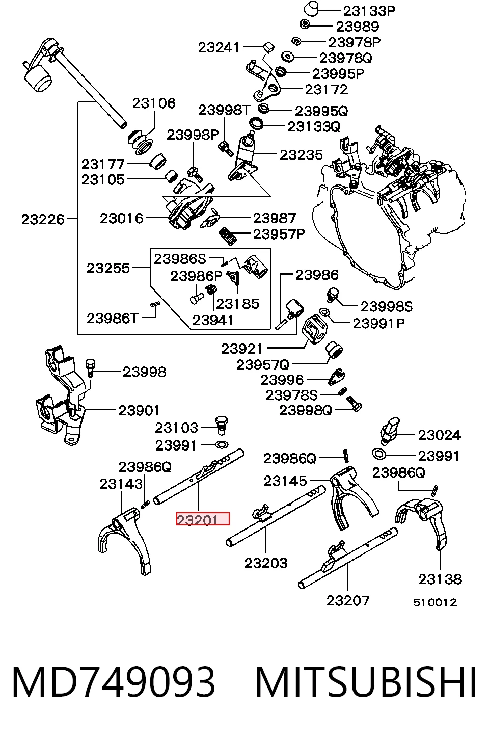 MD749093 Mitsubishi