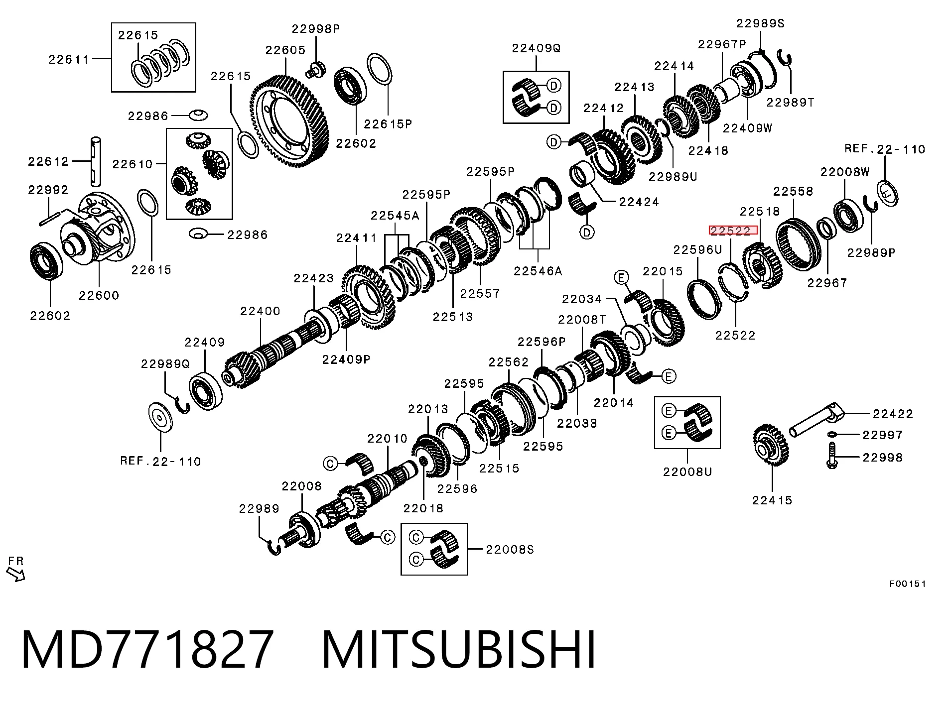 MD771827 Mitsubishi
