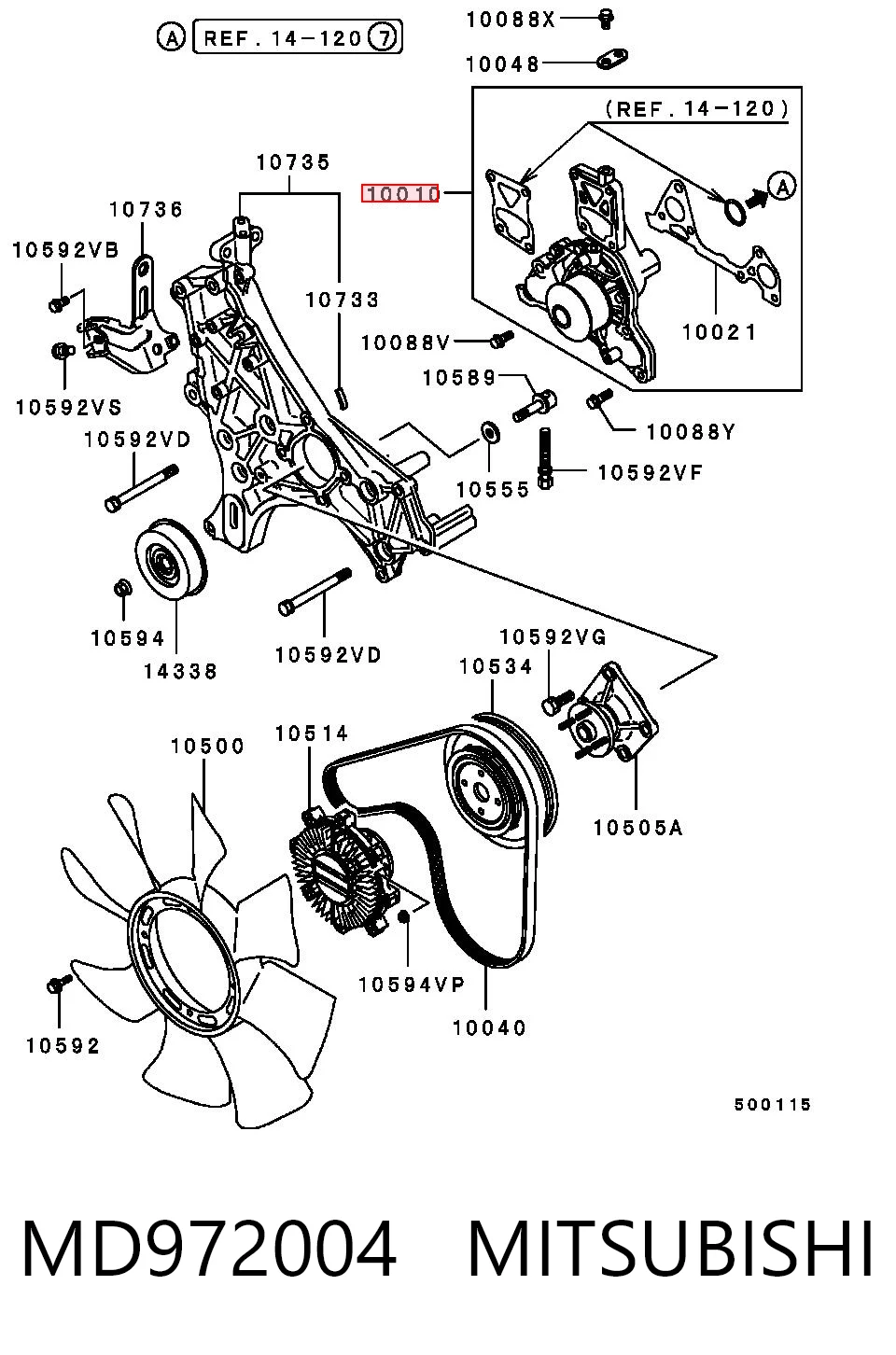 MD972004 Mitsubishi