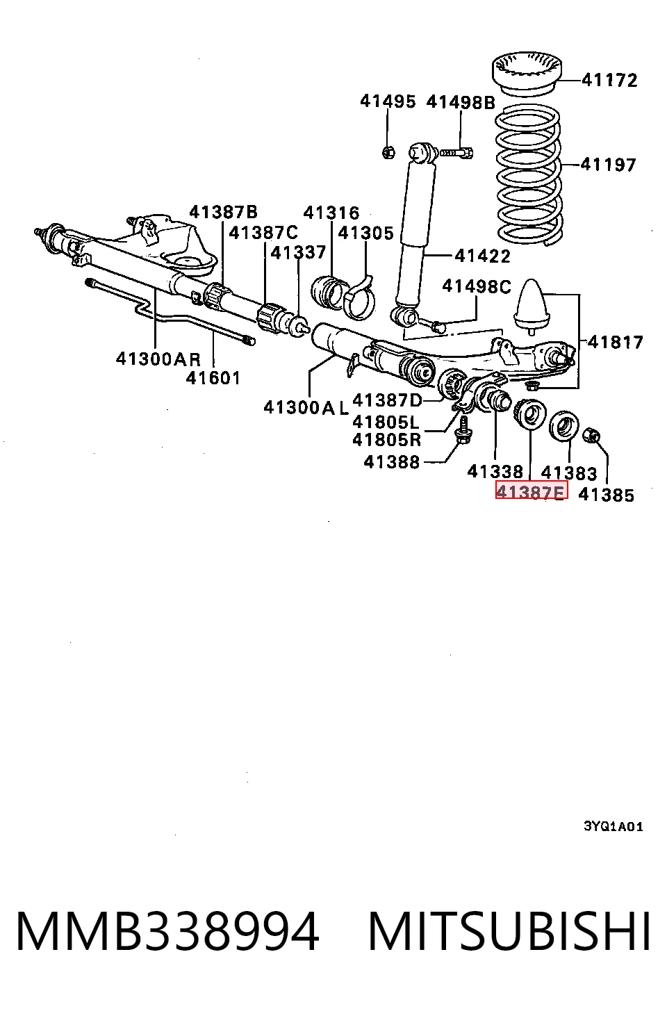 5556524002 Hyundai/Kia Bloco silencioso traseiro de braço oscilante transversal