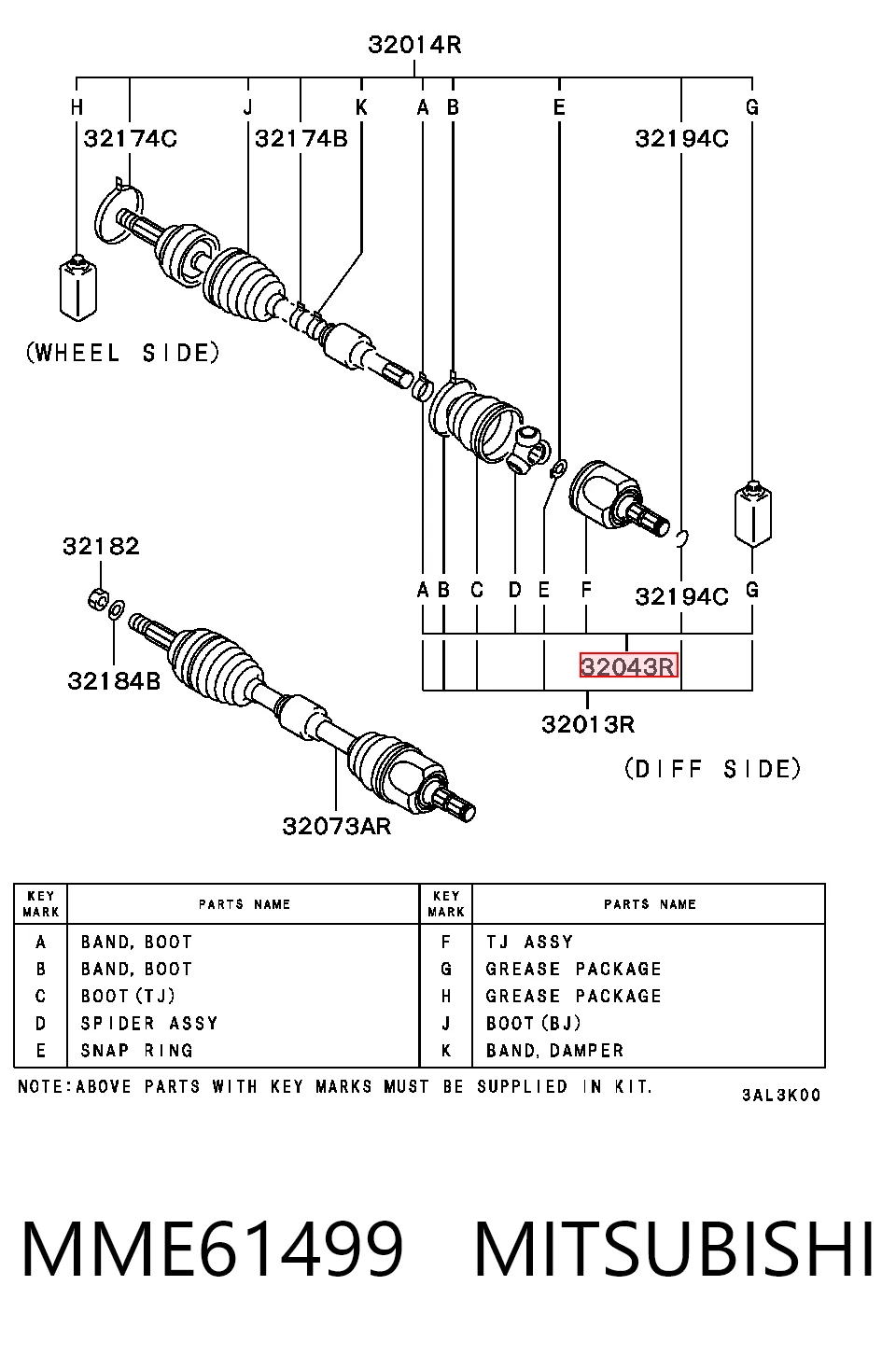 MME61499 Mitsubishi