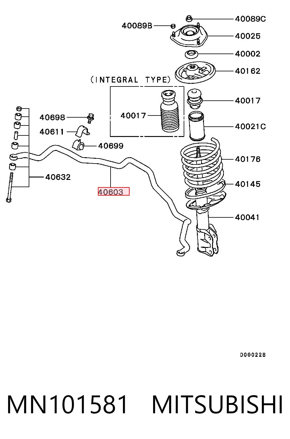 MN101581 Mitsubishi