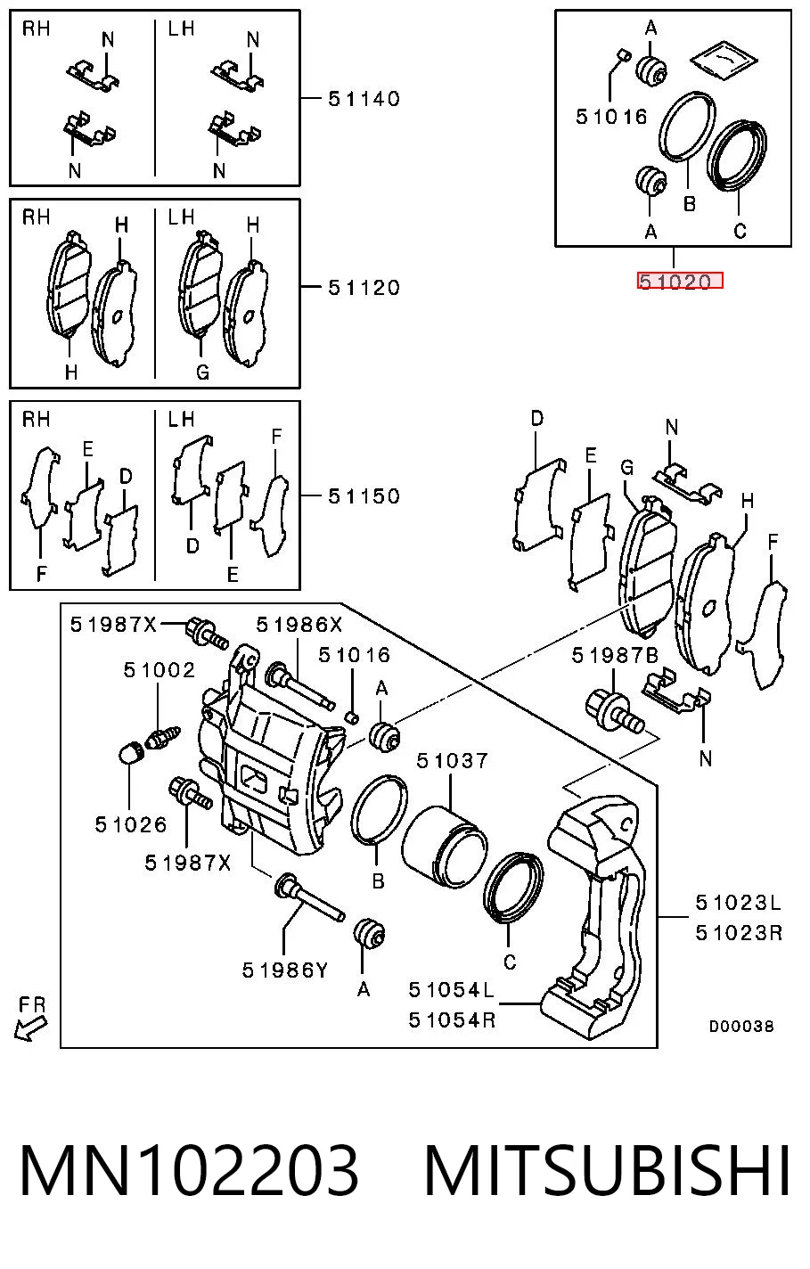 MN102203 Mitsubishi