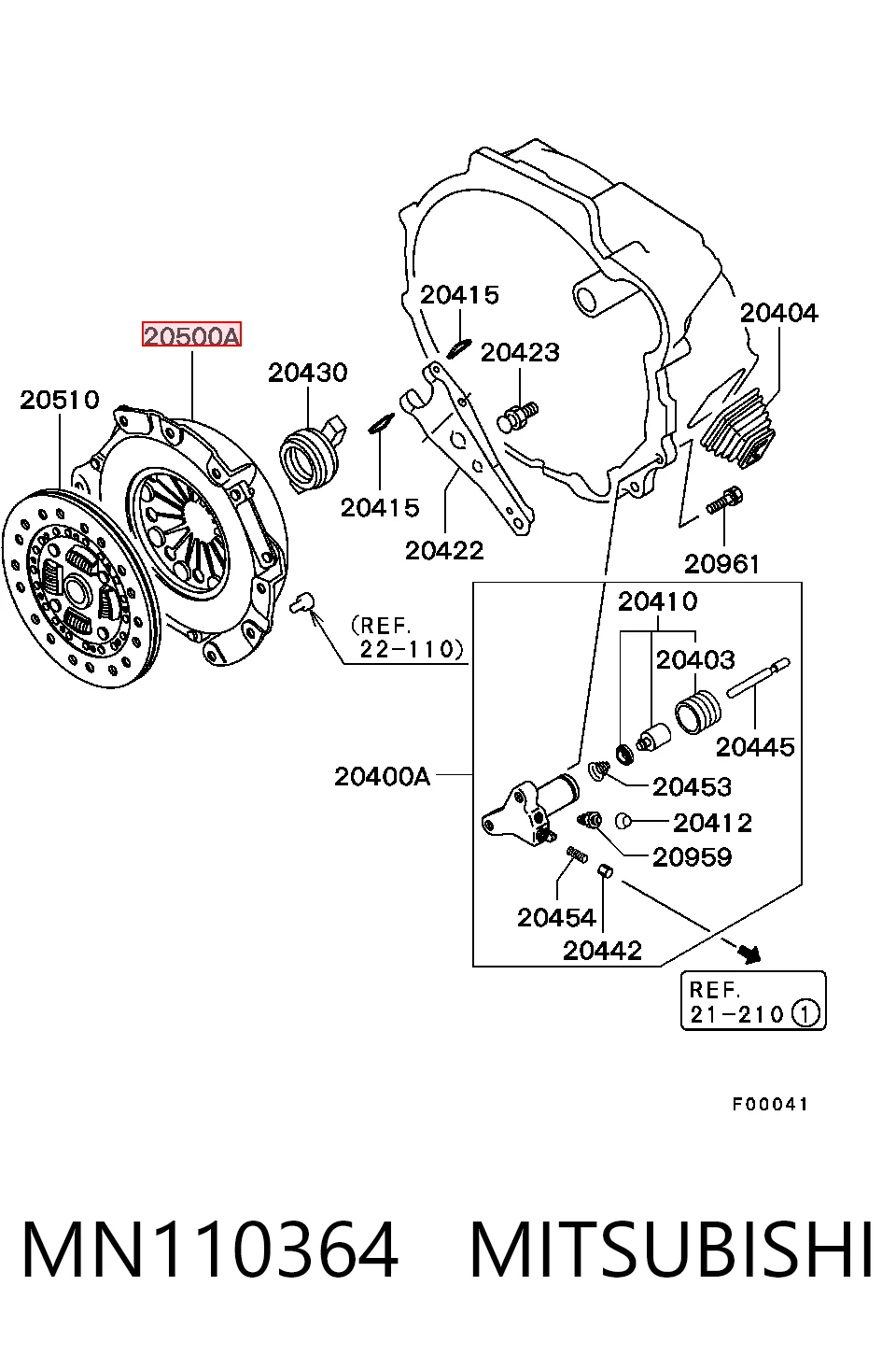 MD724119 Hyundai/Kia Cesta de embraiagem