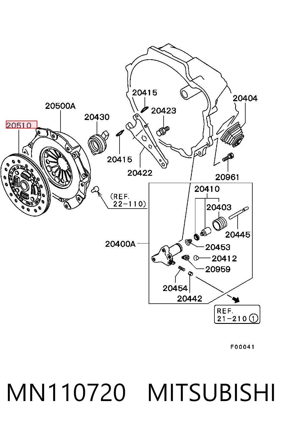 MB919427 Hyundai/Kia Disco de embraiagem