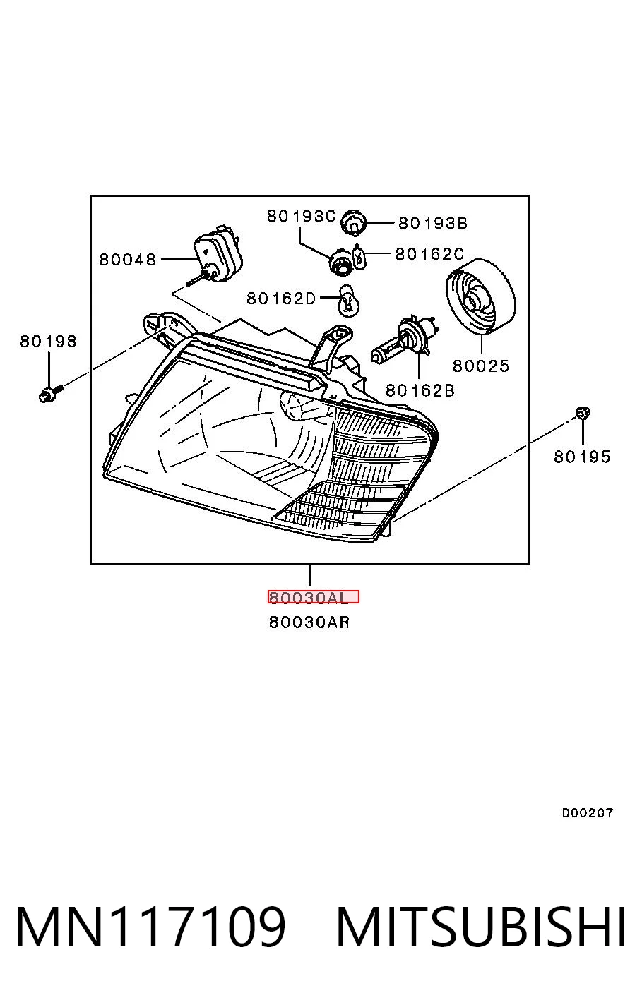Compre Luz esquerda Mitsubishi Pajero 3