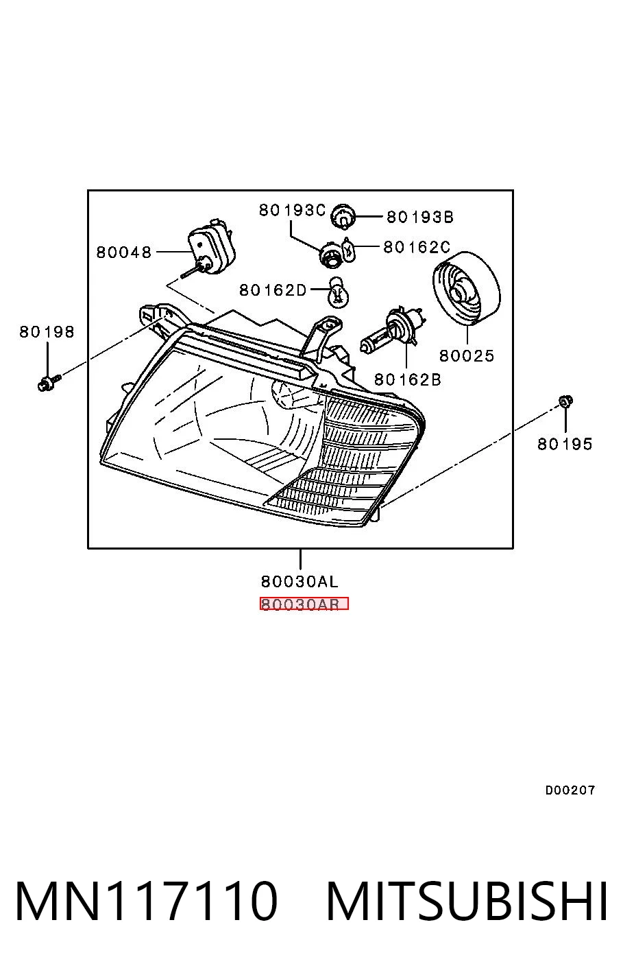 Compre Luz direita Mitsubishi Pajero 3