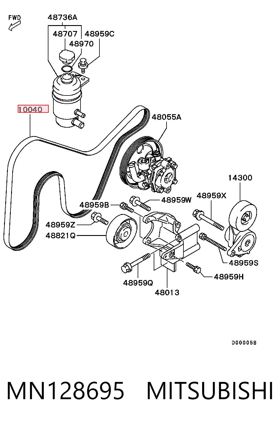 MN128695 Mitsubishi