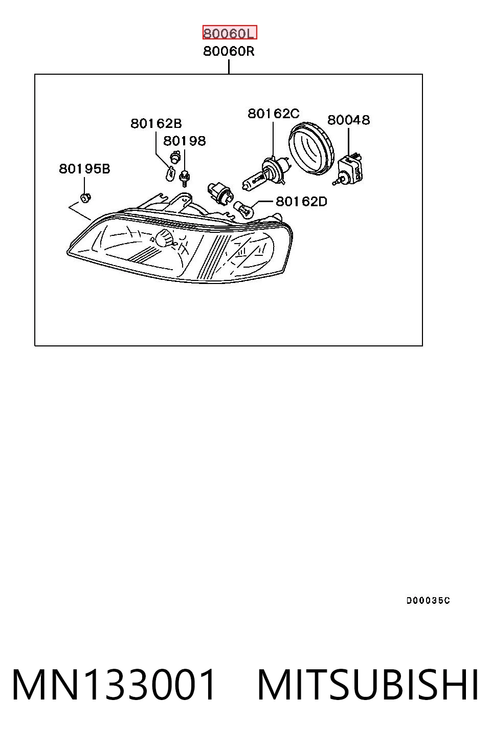 MN133001 Mitsubishi