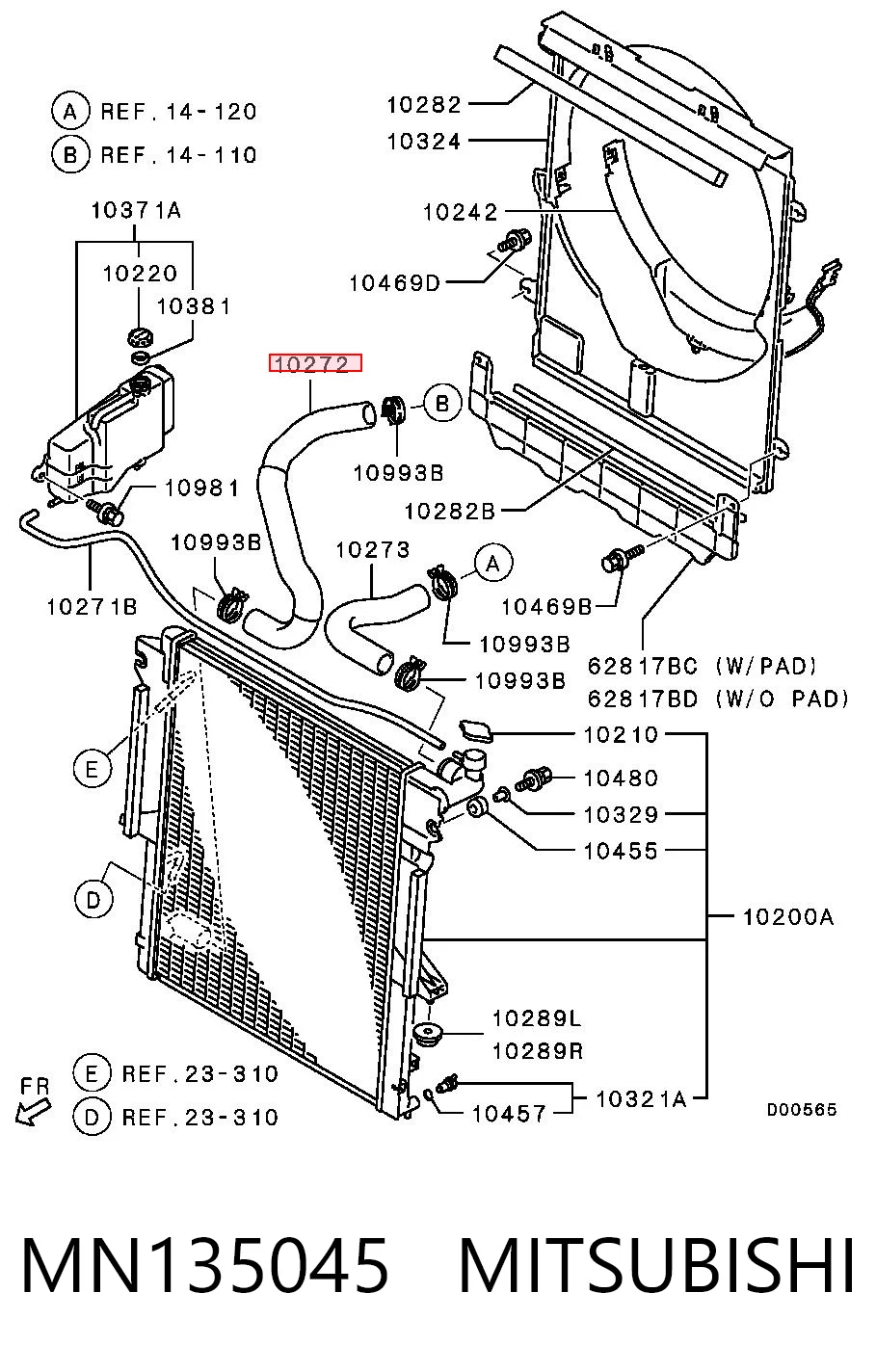 MN135045 Mitsubishi