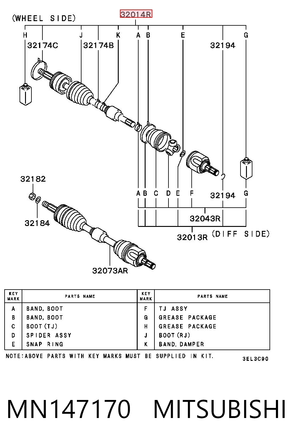 MN147170 Mitsubishi