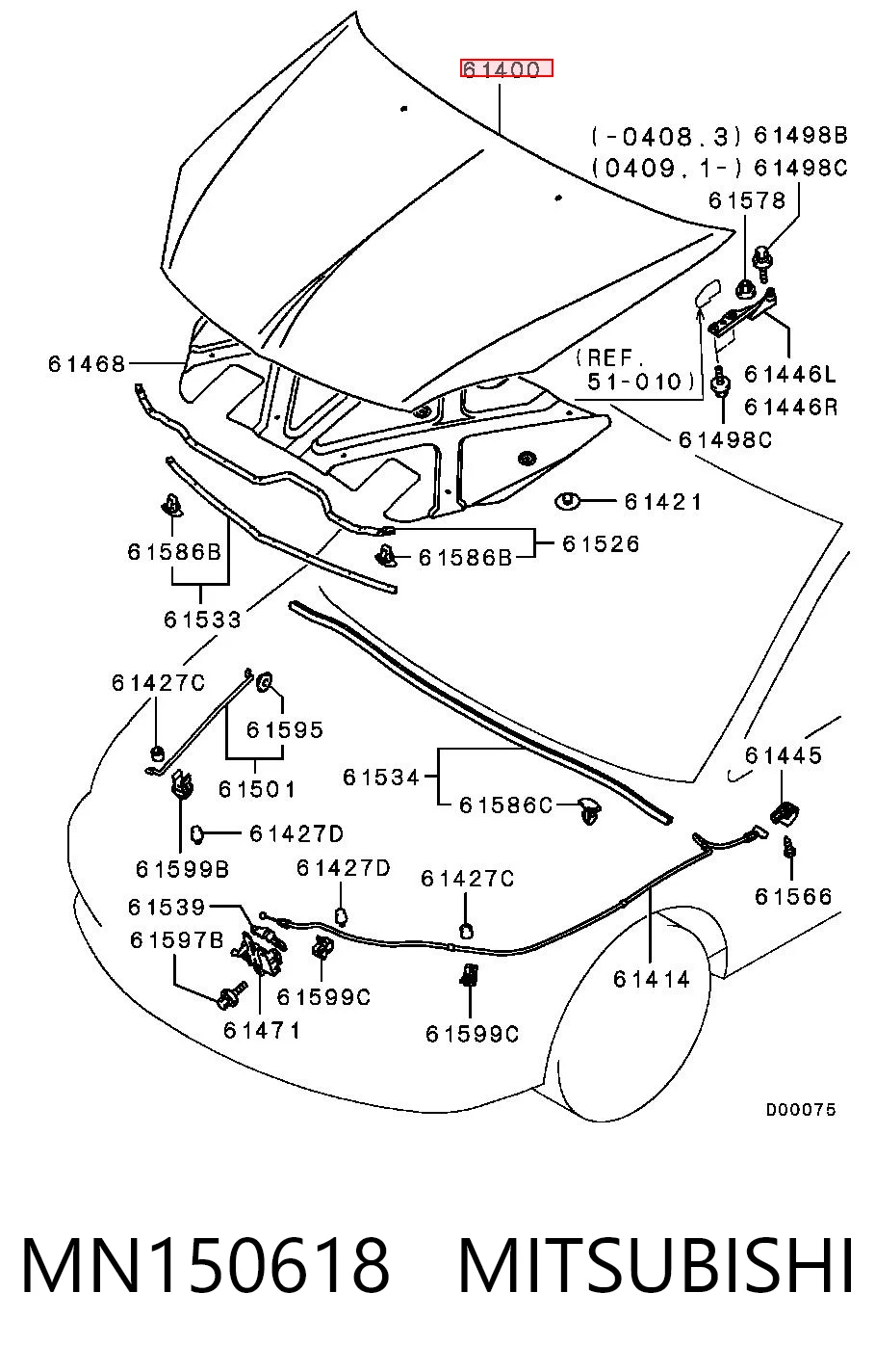 Capota Mitsubishi Lancer IX CSA
