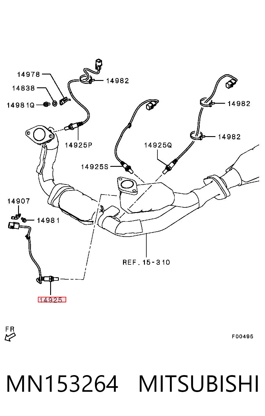 Sonda lambda, sensor de oxigênio Mitsubishi Pajero IV V90 ao melhor preço