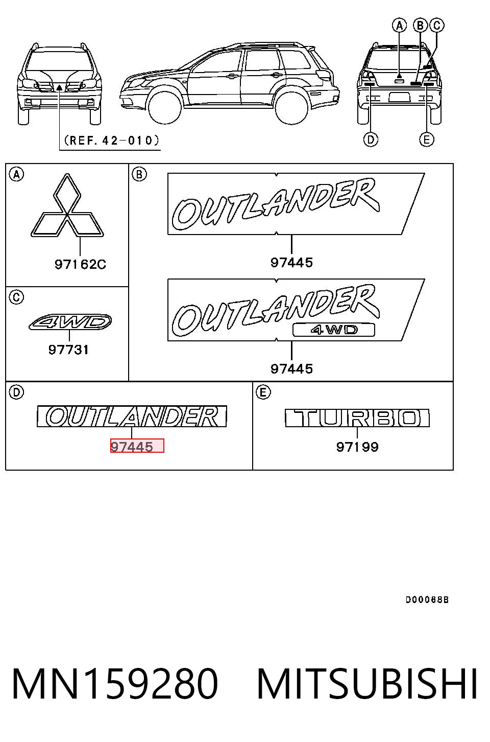 MN159280 Mitsubishi