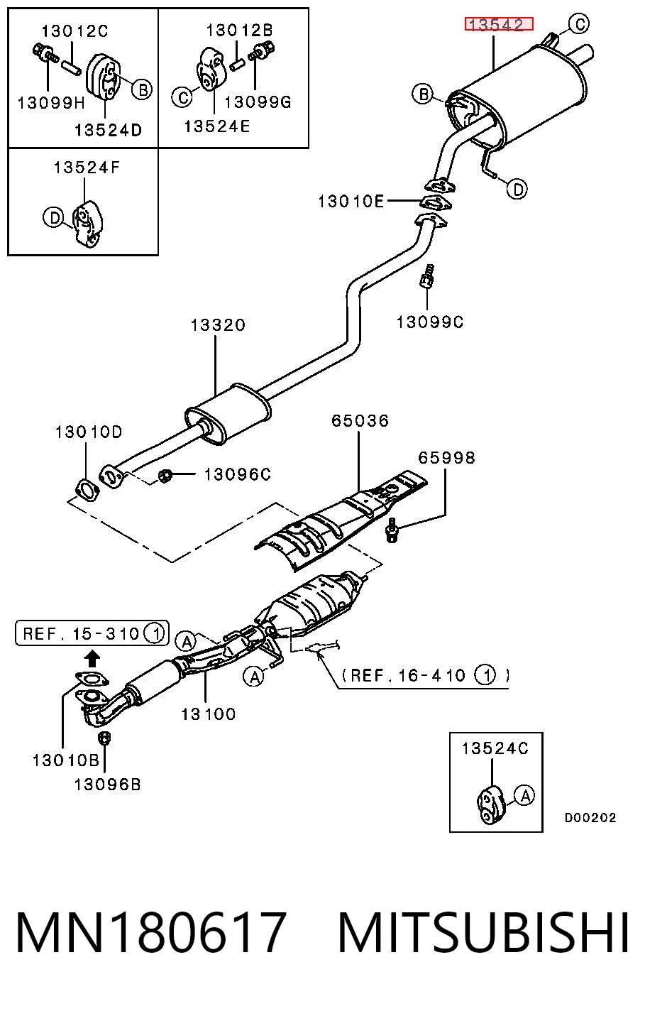 Convertidor - catalisador Honda CR-V I RD
