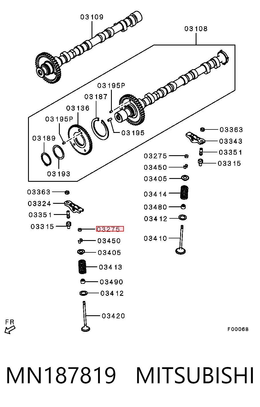 Compensador hidrâulico (empurrador hidrâulico), empurrador de válvulas para Mitsubishi L 200 IV KA, KB