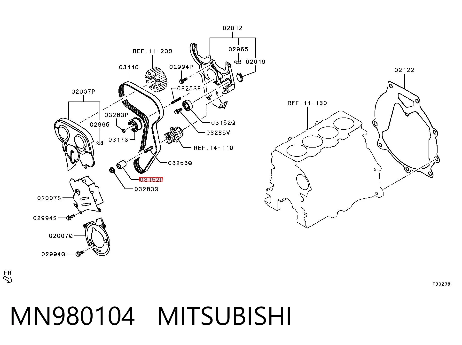 MN980104 Mitsubishi