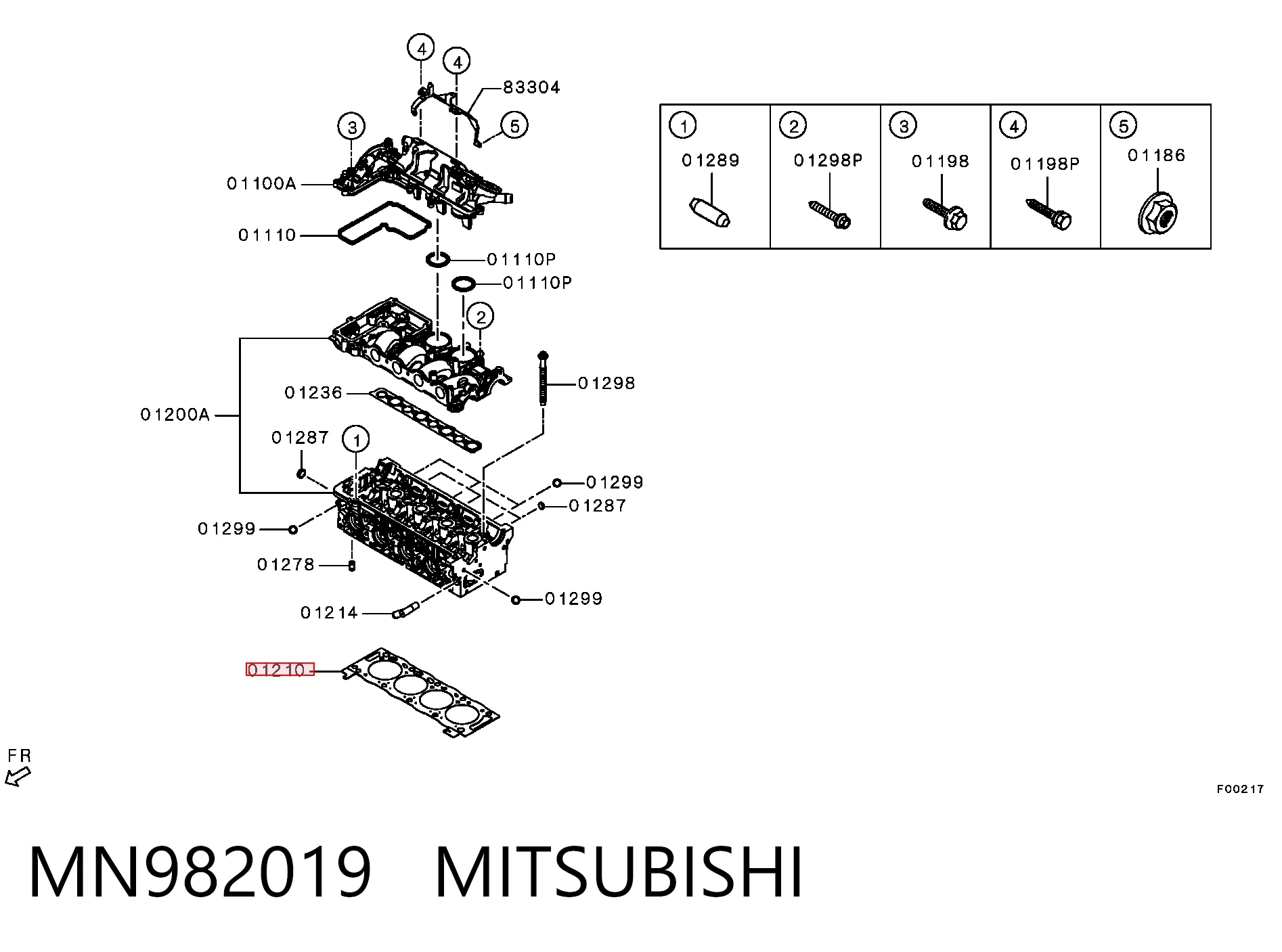MN982019 Mitsubishi