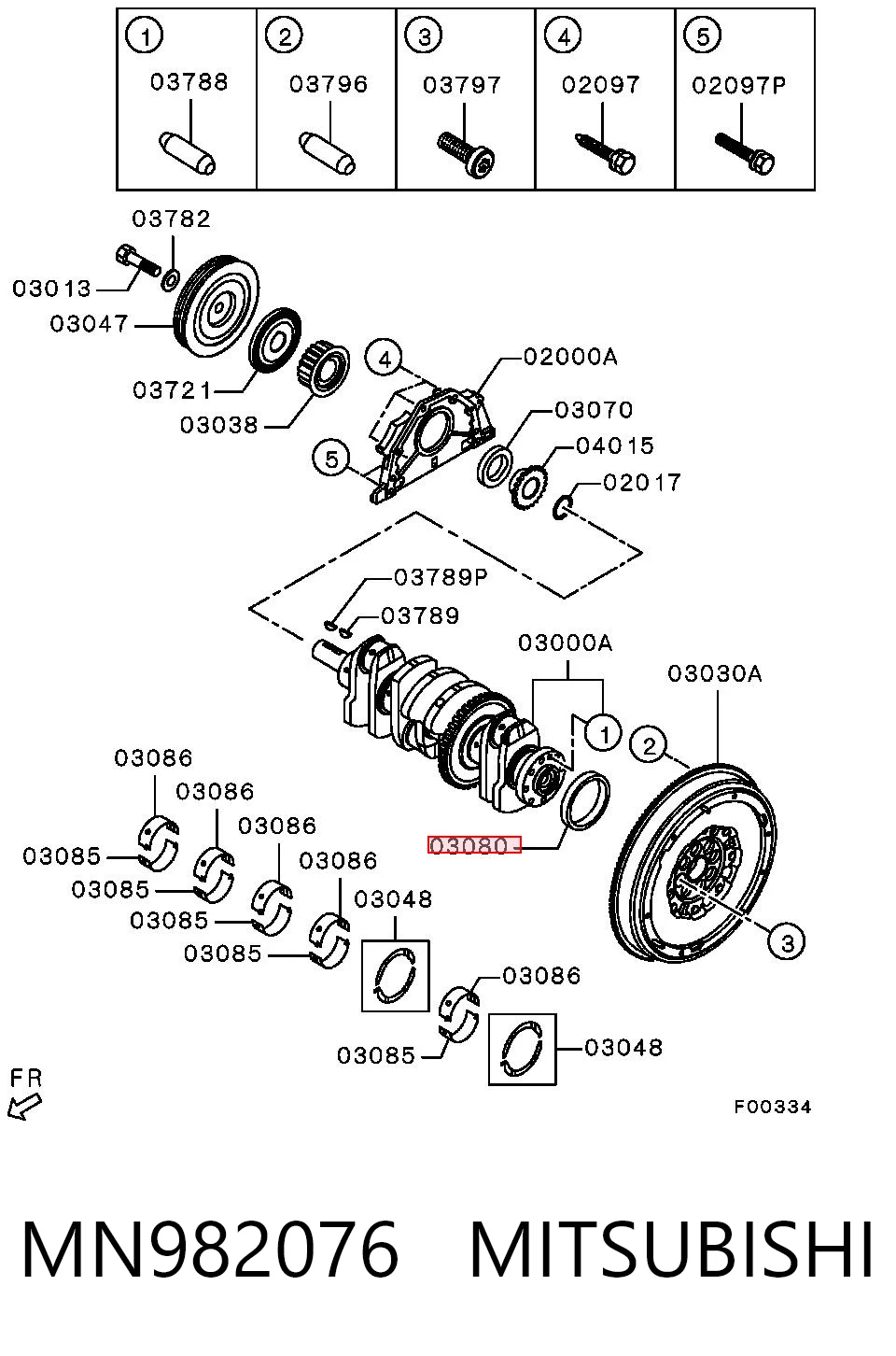  Vedação traseira de cambota de motor Suzuki Grand Vitara SUV (FT, HT) (1998 - 2005) 