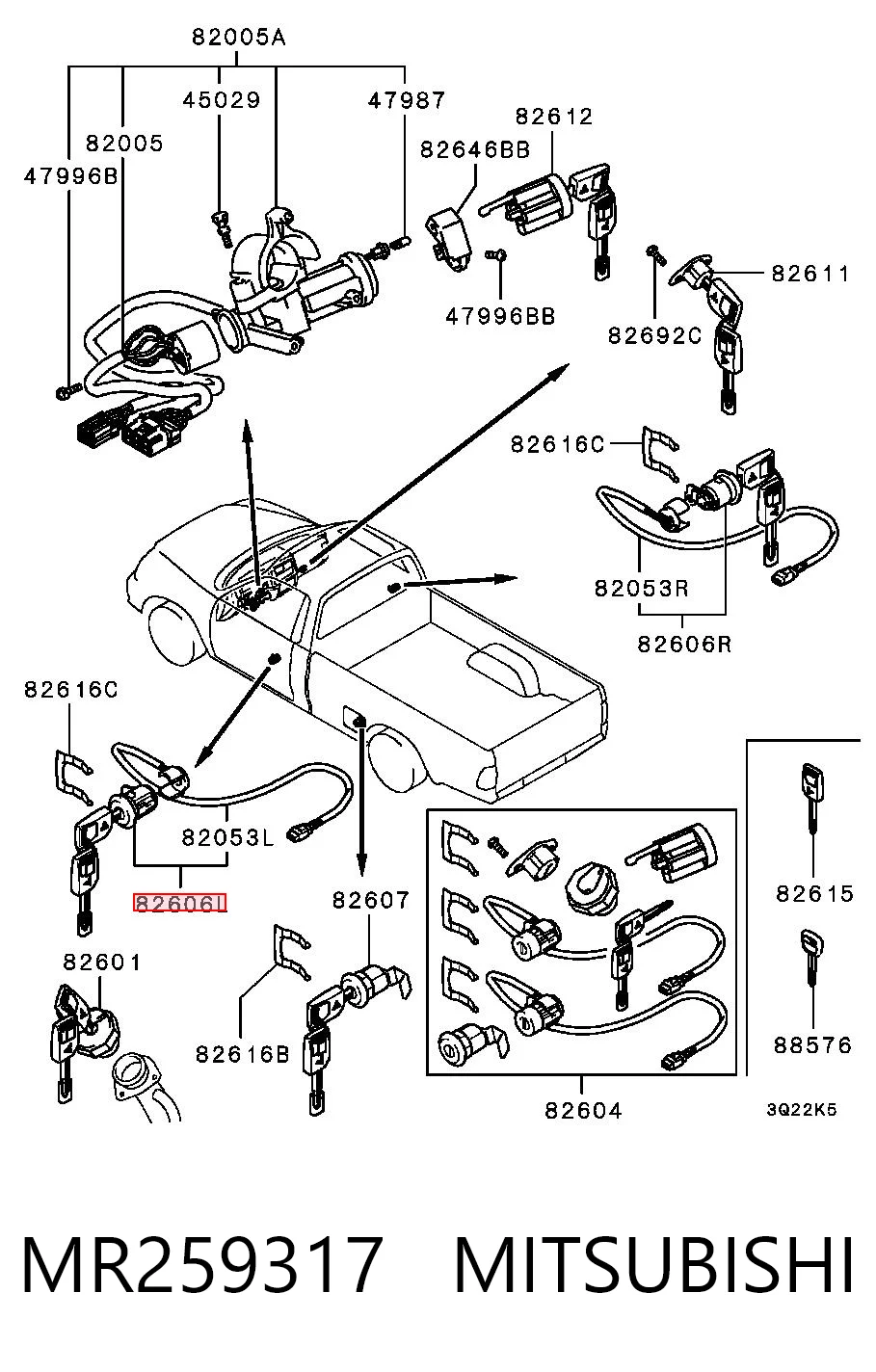 MR259317 Mitsubishi