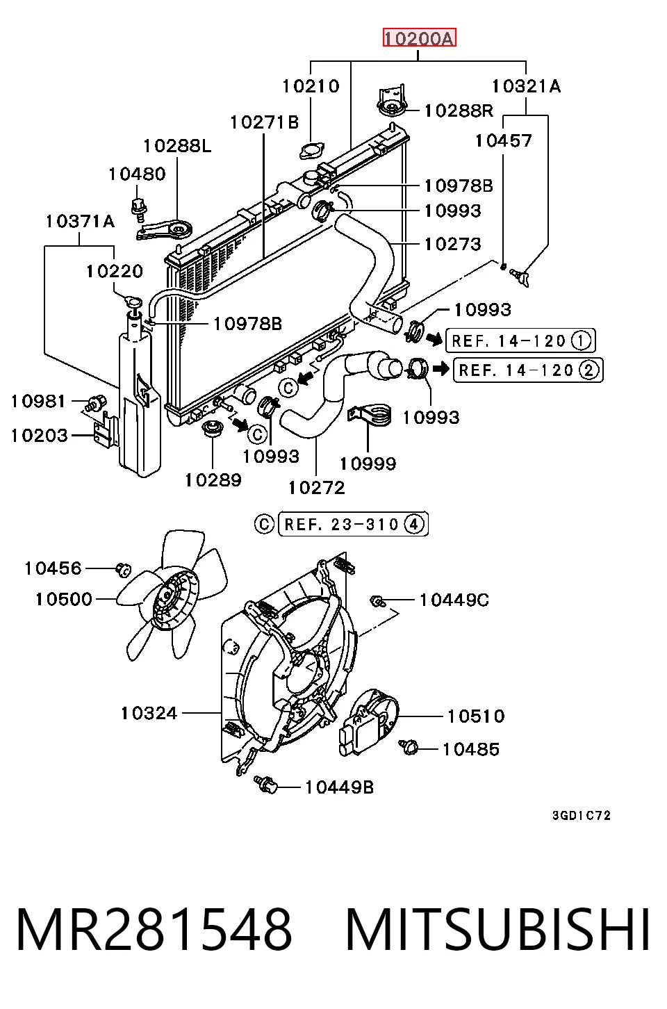 MR281548 Mitsubishi