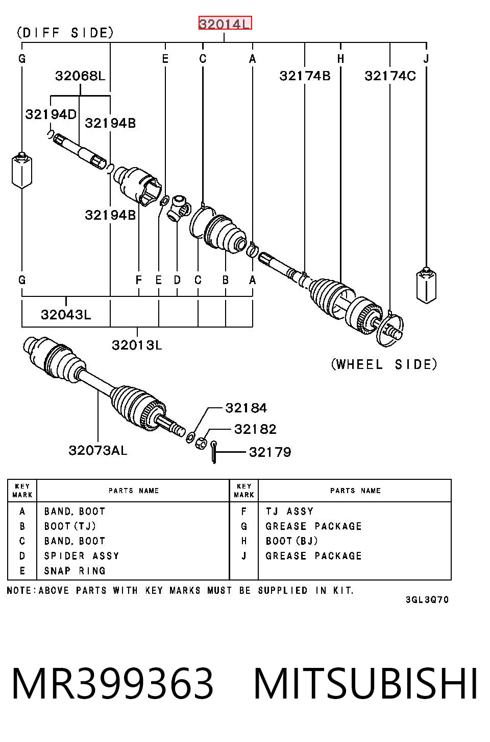 Bota de proteção externa de junta homocinética do semieixo dianteiro Mitsubishi Lancer preço, a partir de 10,99 USD